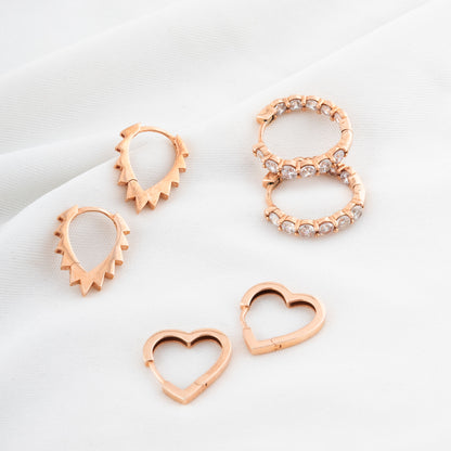 Diamond Huggie Hoop Earrings