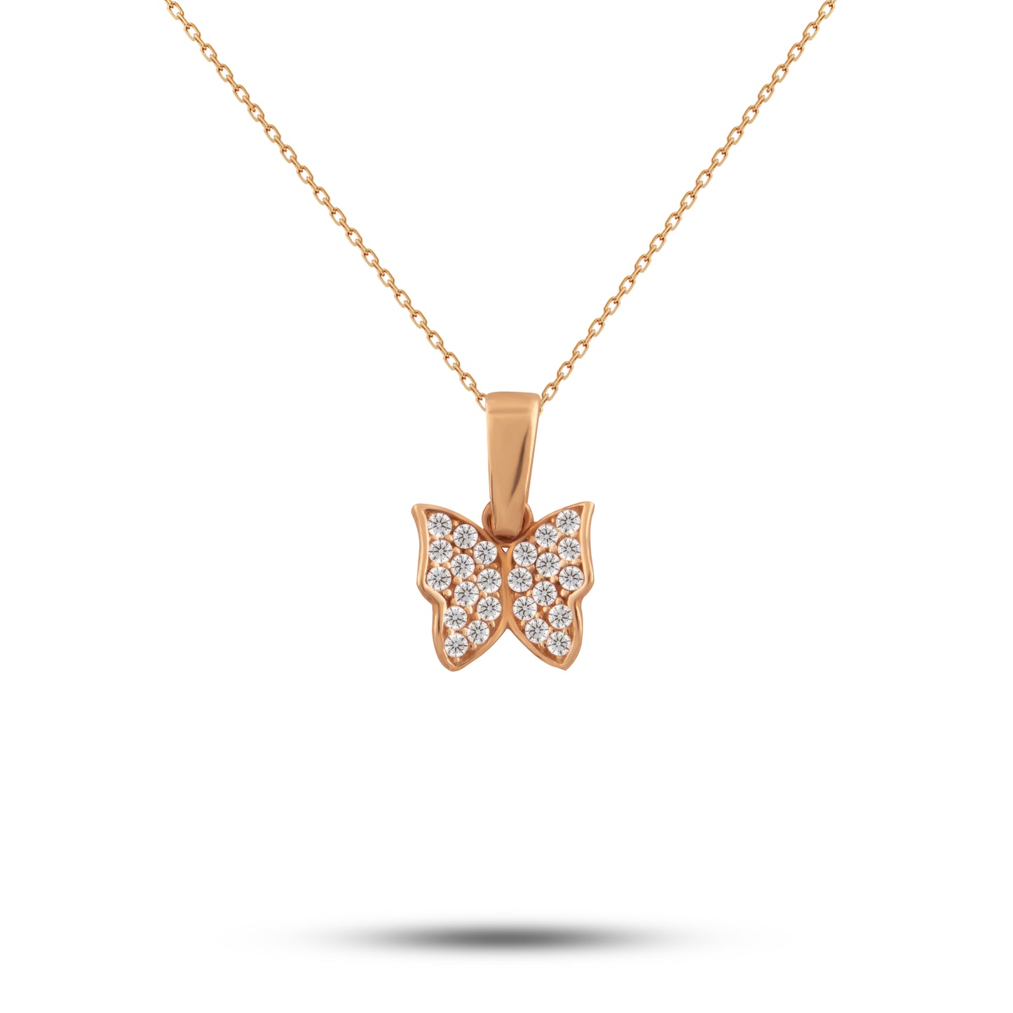 Diamond Butterfly Necklace