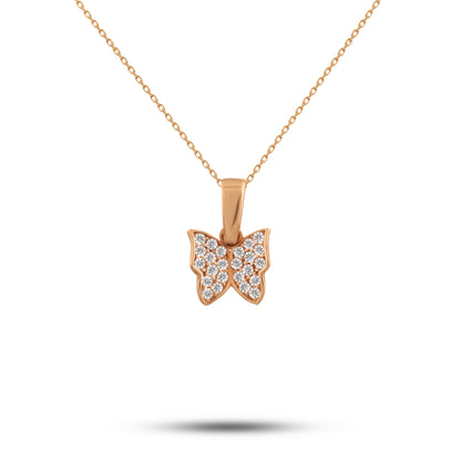Diamond Butterfly Necklace